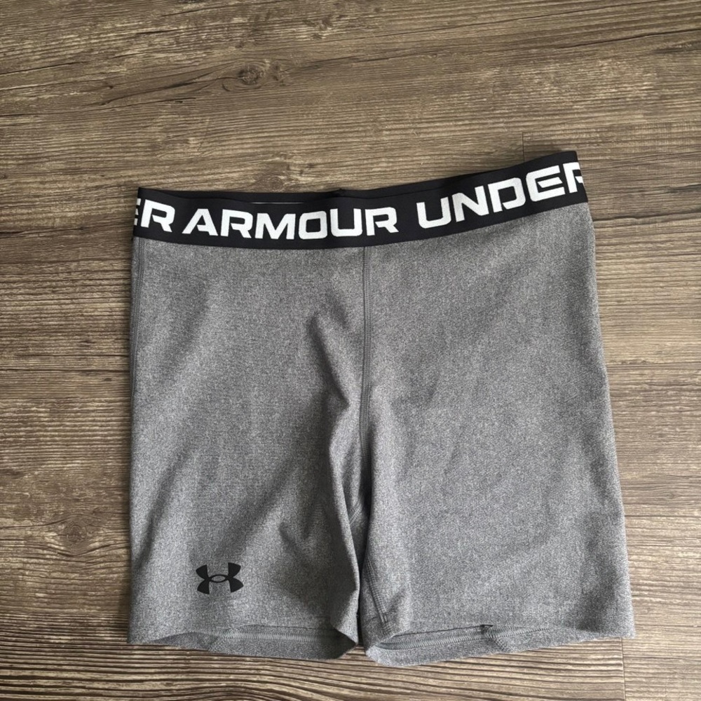 Under Armour Black and Gray Performance Shorts